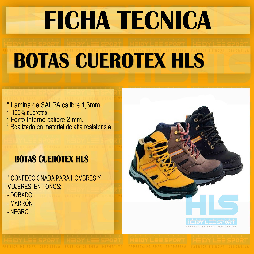 Botas Cuerotex HLS - VITRINA VENEZUELA :. Producción Nacional a un clic de  distancia.