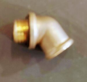 Codo asperjadora metal 