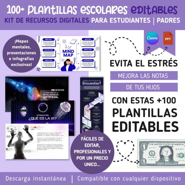 +100 Plantillas editables