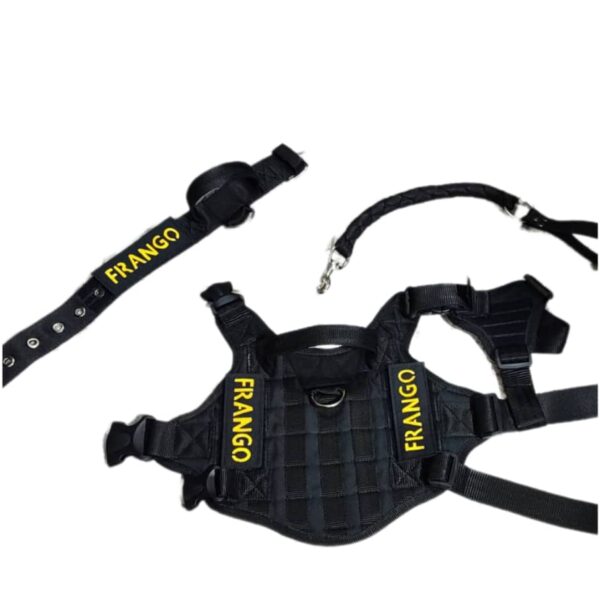 pechera táctica personalizada, Collar táctico personalizado grande, Paseador trenzado.