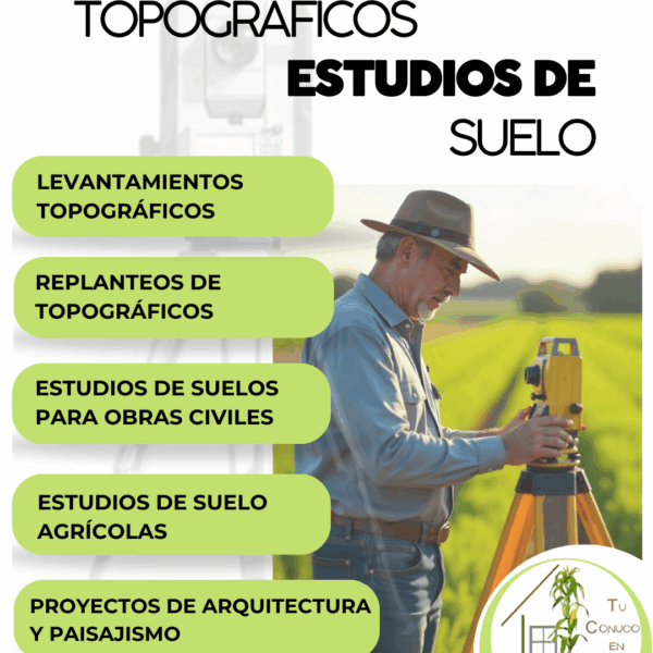 Proyectos Agrícolas, arquitectónicos, topografia, estudio de suelos