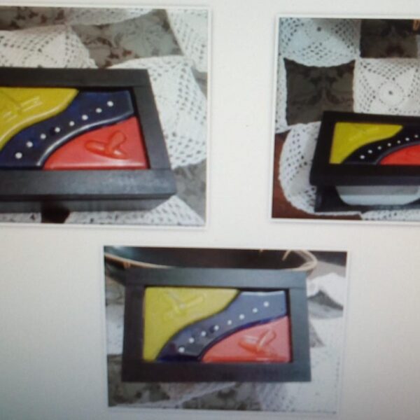 Cofre rectangular pequeño, vitrofusión